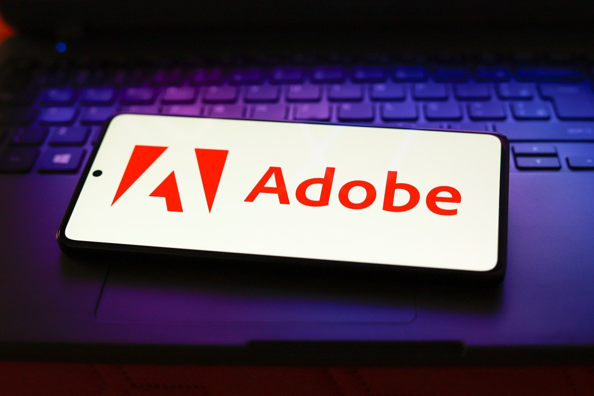 Adobe logo with a red "X" mark