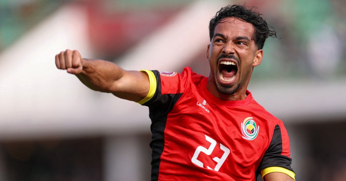 Mozambique win first ever AFCON game, while Algeria reach last 16 3 A group of African football players in action during the Africa Cup of Nations.