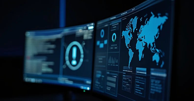 Unlocking AI's True Potential: A Strategic Guide for Modern SOCs 3 An abstract image representing artificial intelligence and cybersecurity, possibly with network nodes and data streams.