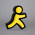 AIM users chatting on their computers