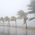 Image d'une averses orageuses au Maroc