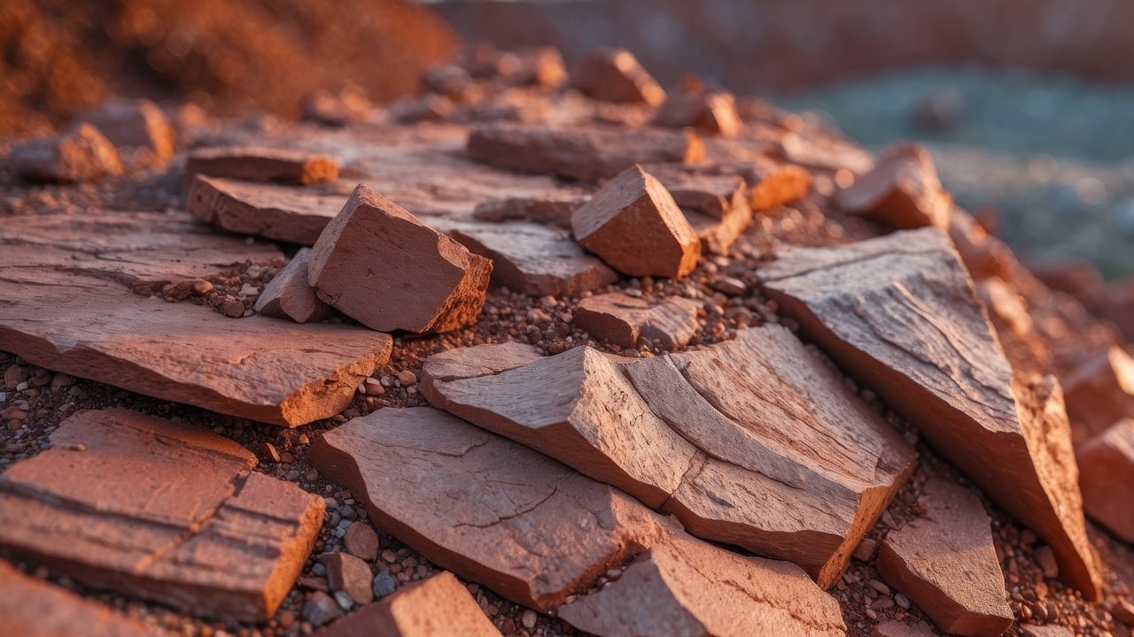 Une mine de bauxite en activité dans la Guinée.