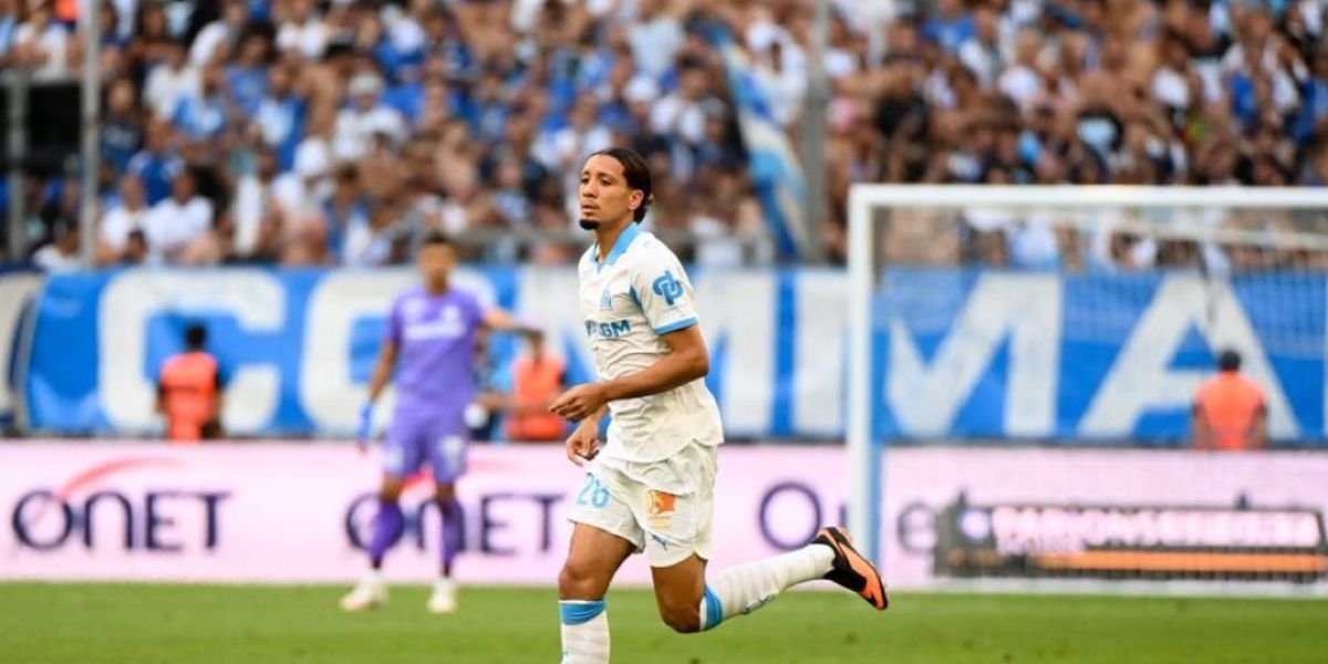 L'équipe de l'Olympique de Marseille en action.