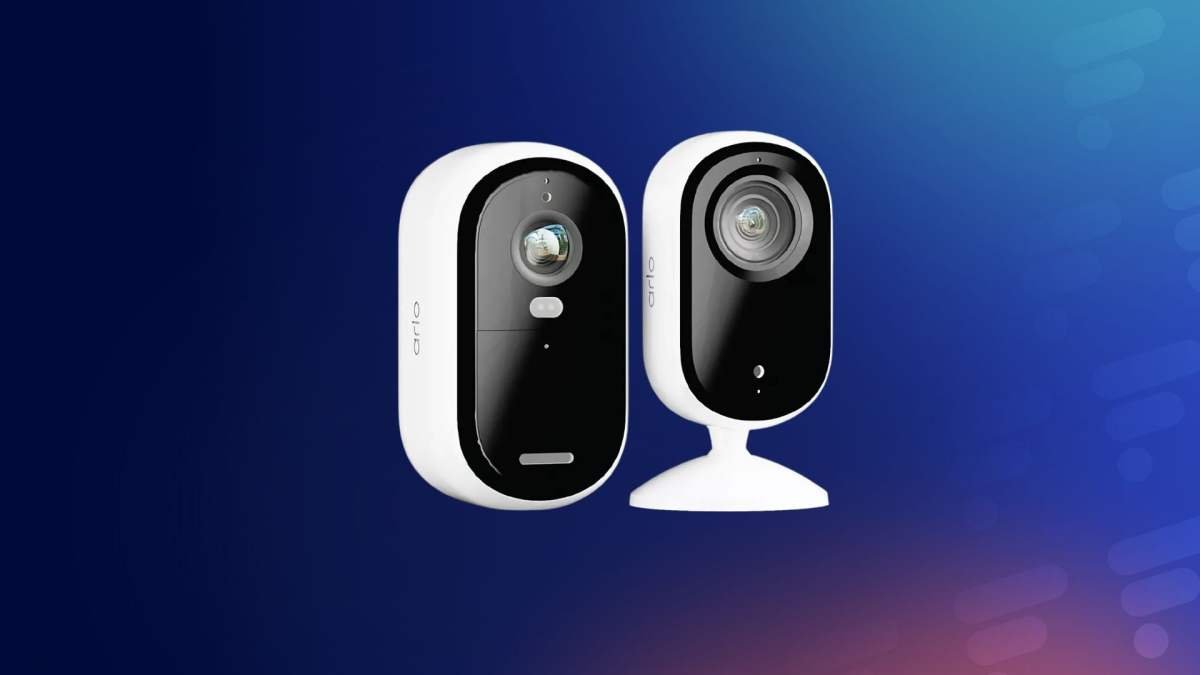 Caméras de surveillance Arlo 2K, protection du domicile, sécurité connectée.