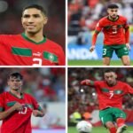 ** Les joueurs marocains en action sur la pelouse