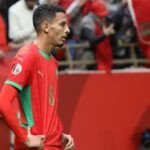Les joueurs marocains en action au Stade Prince Moulay Abdellah à Rabat.