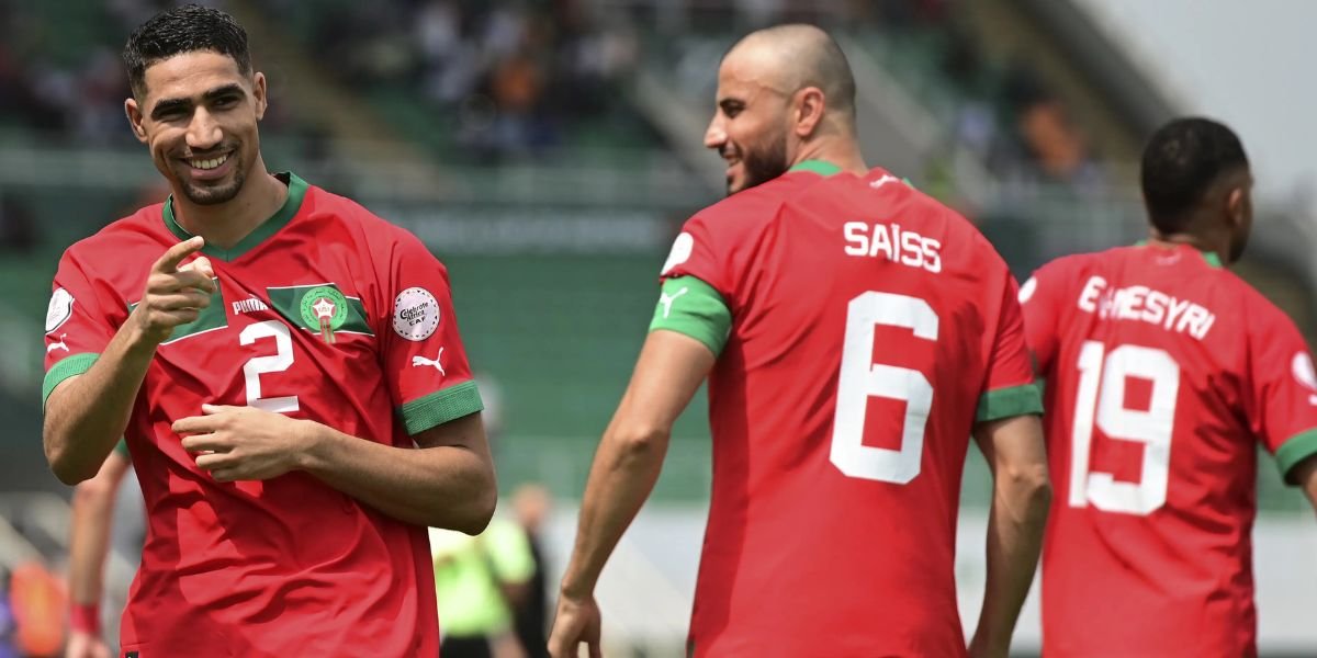 Les joueurs marocains en action lors d'un match précédent.