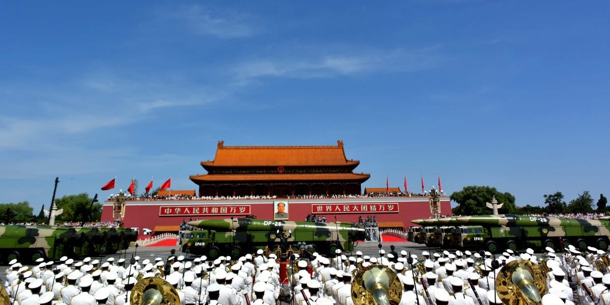 Pentagon maps illustrating the extensive reach and strategic implications of China's expanding missile arsenal.