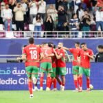 L'équipe du Maroc en action contre les Émirats arabes unis.