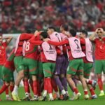 L'équipe du Maroc fêtant son titre de champion de la Coupe arabe de la FIFA 2025.