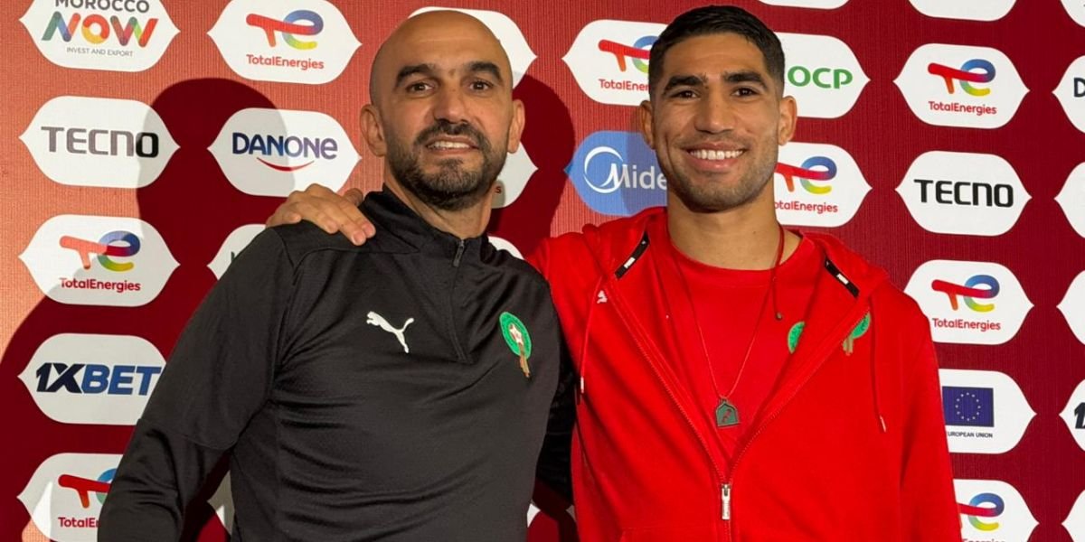 L'équipe nationale marocaine en action.