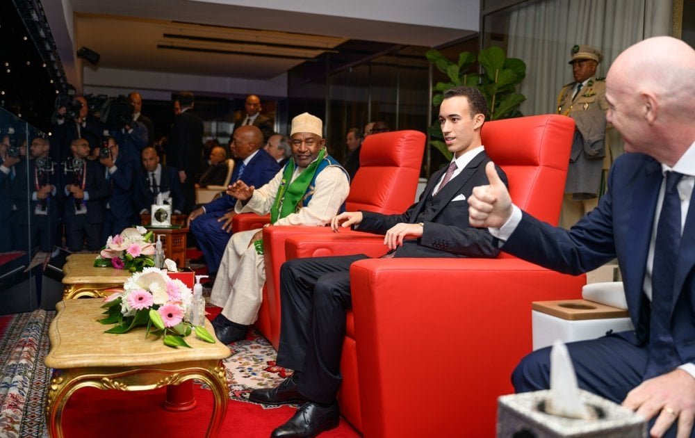 L'arrivée du Prince Héritier Moulay El Hassan au Stade "Prince Moulay Abdellah" pour la cérémonie d'ouverture de la CAN-Maroc 2025.