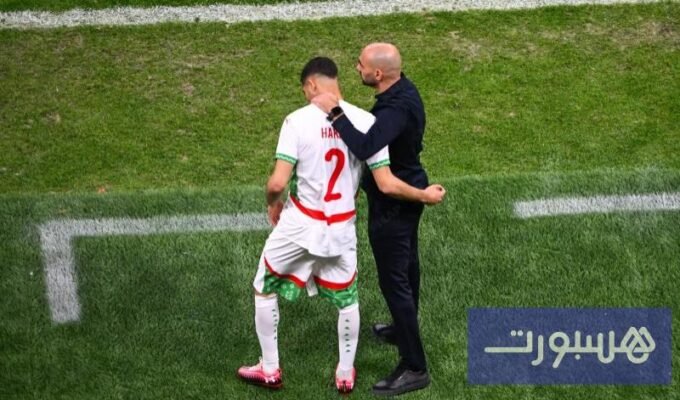 أشرف حكيمي يشارك في مباراة المنتخب المغربي ضد زامبيا بعد عودته من الإصابة