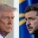 صورة لخريطة أوكرانيا مع علامات على مناطق النزاع.