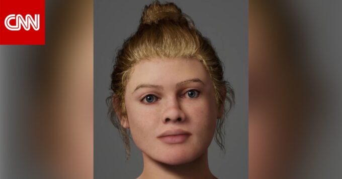 صورة تعيد تخيل ما كان سيبدو عليه وجه المرأة