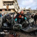 صورة لحرب في غزة.