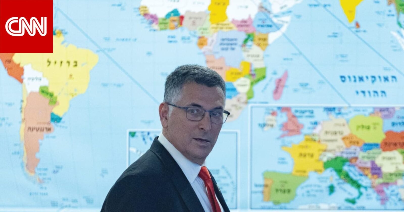 صورة لوزير الخارجية الإسرائيلي جدعون ساعر يعلق على رفض الخارجية الفلسطينية "الاعتراف بصومالي لاند".