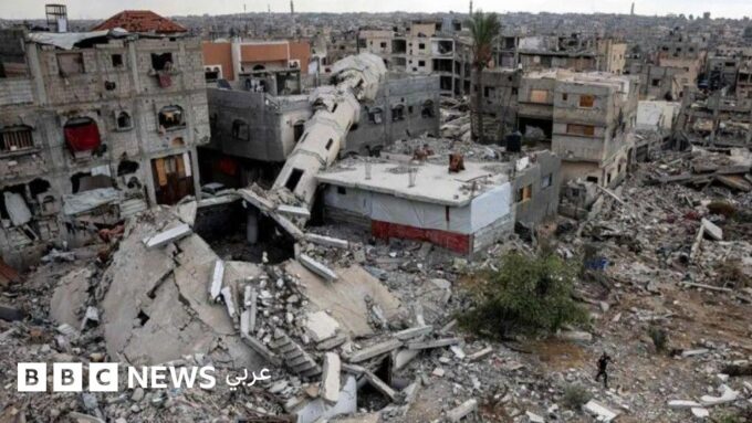 ** صورة من خان يونس جنوبي قطاع غزة يوم 7 أكتوبر/تشرين الأول 2024