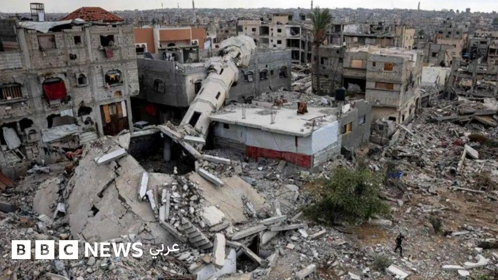 ** صورة من خان يونس جنوبي قطاع غزة يوم 7 أكتوبر/تشرين الأول 2024