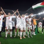 لقطات من المباراة بين الأردن وسعوديا في نصف نهائي كأس العرب.