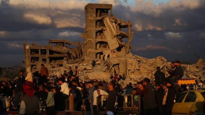 صورة لحي التفاح بعد القصف الإسرائيلي.