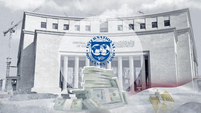 صورة لصندوق النقد الدولي أو لشعار مصر.