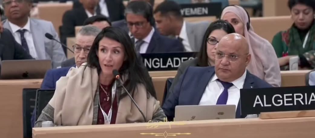 صورة للقفطان المغربي مع وصف بالإنجليزية.