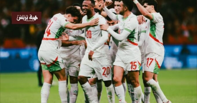 لاعبو المنتخب المغربي خلال مباراة في كأس الأمم الإفريقية