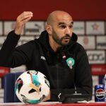 الناخب الوطني وليد الركراكي يتحدث في ندوة صحفية عقب مباراة المنتخب المغربي