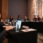 وصف الصورة بالإنجليزية: "تنسيق المباراة بين جمعية الزعيم و الجهات المنظمة لمباراة الدور الثاني من بطولة "فيفا" للسيدات."