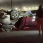 صورة حادثة سير في الطريق الساحلي