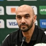 صورة للاعب حكيمي يتدرب مع الفريق الوطني المغربي.