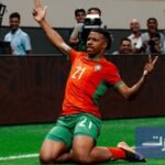 اللاعب حمزة إيغامان في تدريبات المنتخب المغربي استعدادًا لكأس أمم إفريقيا