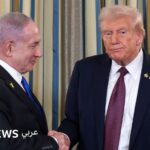 صورة لخريطة غزة مع علامات على الخطوط الحدودية.