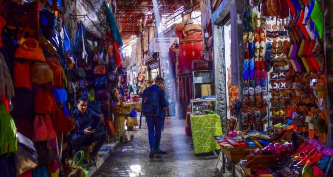 صورة لمنتجات صناعة تقليدية مغربية