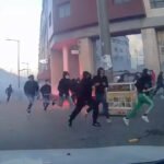 صورة عنف رياضي.