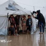 صورة لمنطقة غزة بعد الفيضانات.