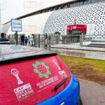 ** مدينة الرباط تتزين باللونين الأخضر والأبيض، مع شعارات كأس أمم أفريقيا في جميع أنحاء المدينة.