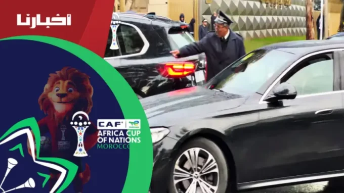 وصف الصورة بالإنجليزية: "صورة للاعبي المنتخب التونسي في ملعب مولاي عبدالله".