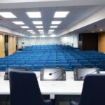 وصف الصورة بالإنجليزية: "مركز إعلامي متميز في الرباط".