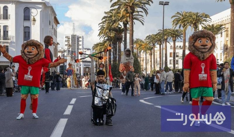 استعراض بالرباط يسبق كأس إفريقيا 3 استعراض بالرباط يسبق كأس إفريقيا للأمم 2025، صور استعراض بالرباط، استعراض فنيا بهيجان.