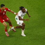 ** لقطات من مباراة كأس العرب بين المغرب وسعودية.