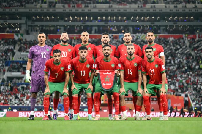 **مباراة كأس العرب بين منتخب المغرب وسوريا**