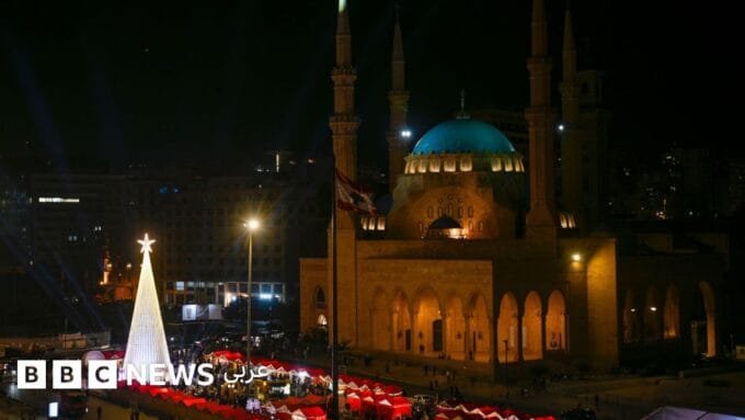 صورة لبنانية تظهر مرفأ بيروت بعد انفجارها.