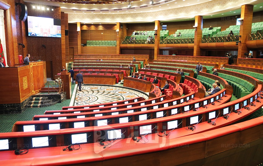 ** صورة مجلس المستشارين خلال جلسة تشريعية.