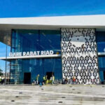 وصف الصورة بالإنجليزية: "Opening of the new train station in Hay Riad, Rabat, Morocco, ahead of the Africa Cup of Nations"