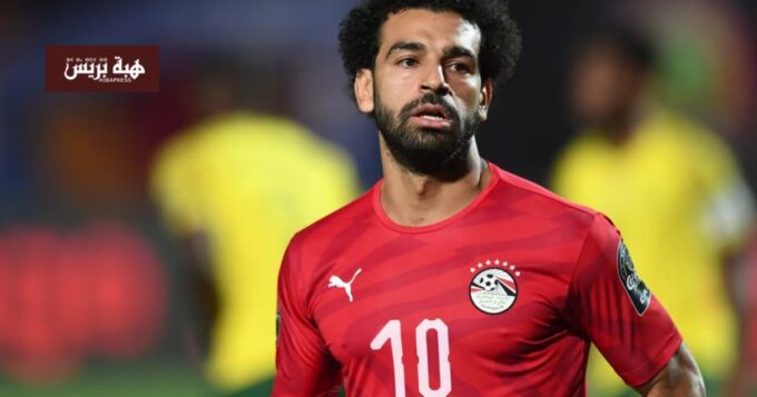 صورة محمد صلاح ي慶بلكر في كأس إفريقيا.
