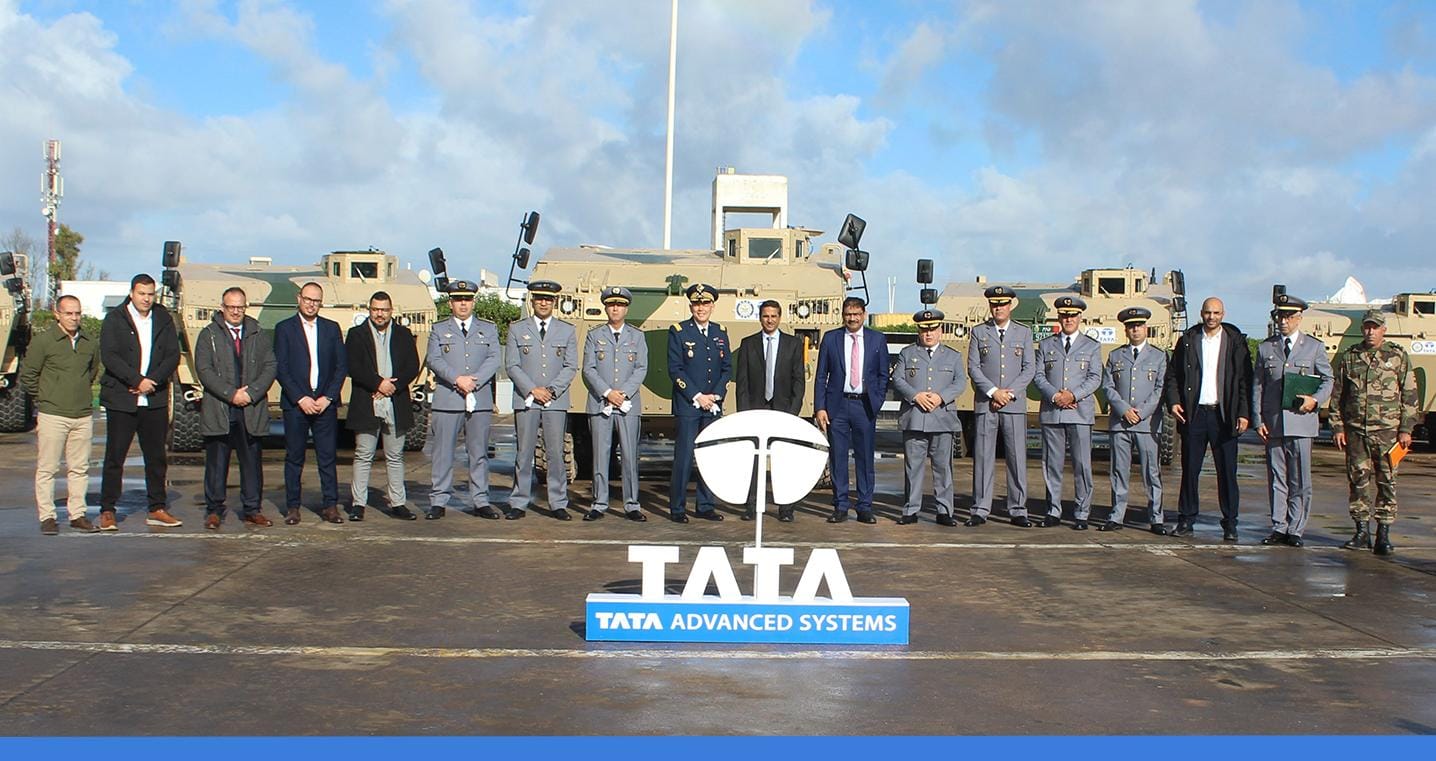 مركبة مدرعة هندية الصنع في مصنع برشيد.