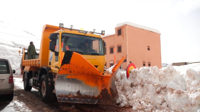 صورة لمنخفض جوي نشيط ينتشر على المغرب.