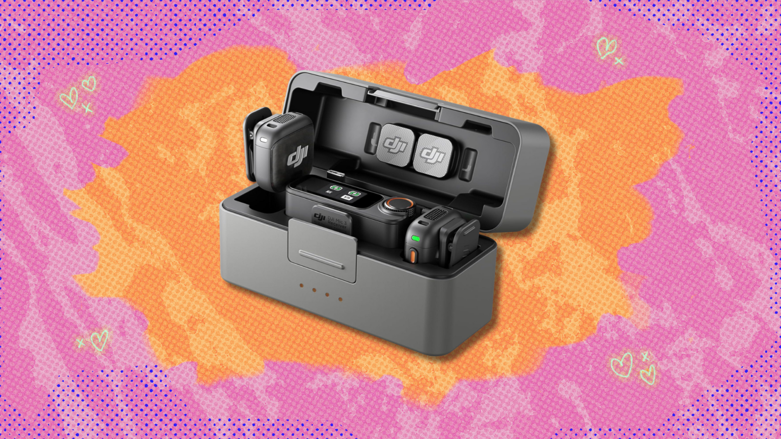 "Wireless Microphone with DJI Logo"